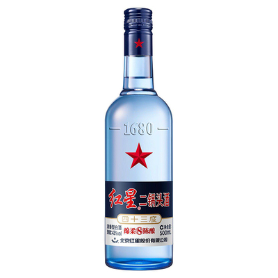 红星二锅头绵柔八陈酿 43度500ml