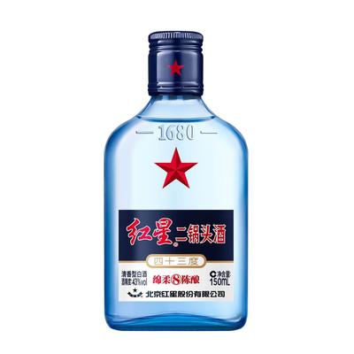 红星二锅头 绵柔八陈酿 43度150ml